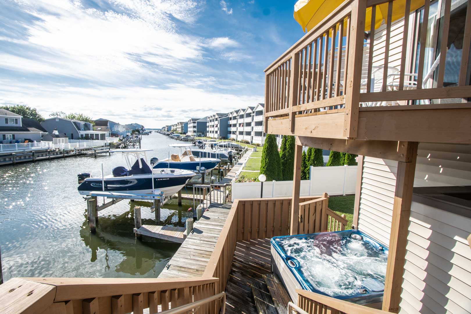 A relaxing view from the patio at VRI's Club Ocean Villas II in Ocean City, Maryland.